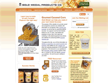 Tablet Screenshot of caramel-popcorn.com